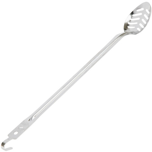 Vollrath 60175 21" L 18/8 Stainless Steel with Hooked Handle Slotted Spoon