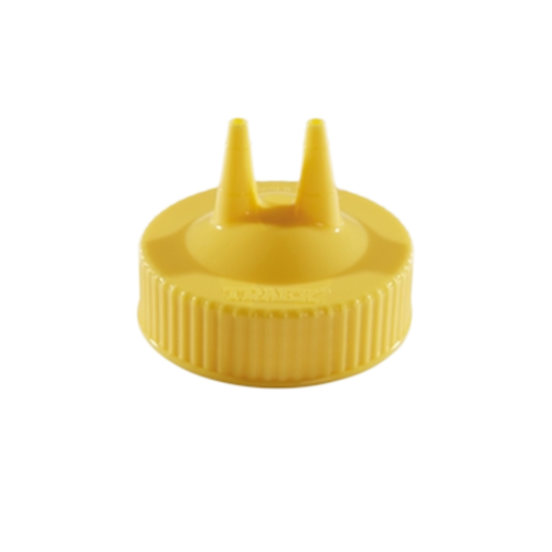Vollrath 2300-08 Yellow Wide Mouth Twin Tip Replacement Color Cap (12 Each Per Case)