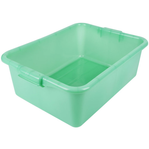 Vollrath 1527B-C19 20" W x 15" D x 7" H Green Special Blend Plastic with Molded in Handles Traex Color-Mate Food Storage Box
