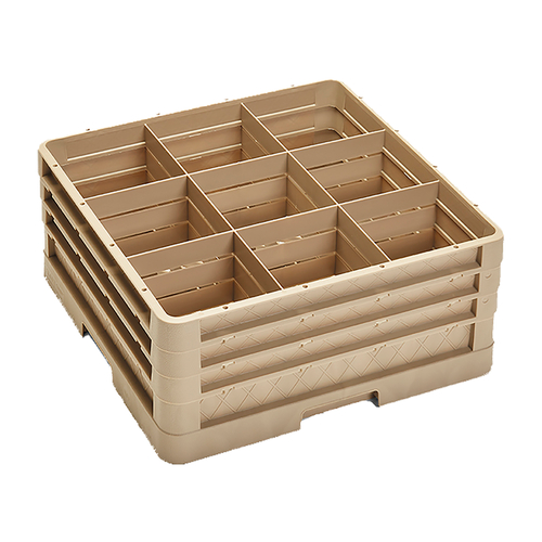 Vollrath CR10FFF 9 Compartment with 3 Extenders Full Size Traex Compartment Rack