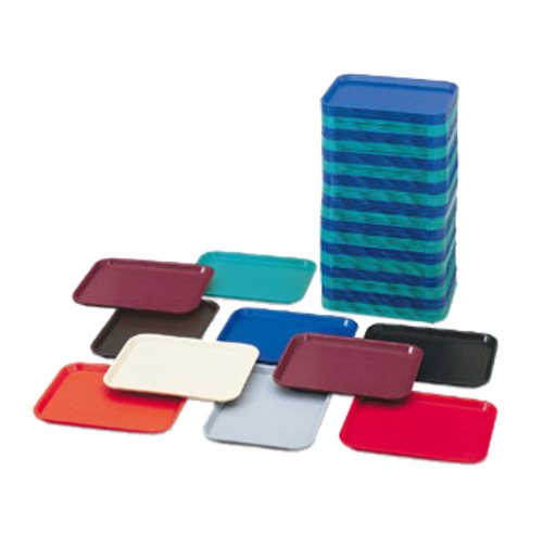 Vollrath 86109 10" x 14" Teal Rectangular Polypropylene Fast Food Tray