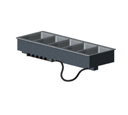 Vollrath 3647560 68" W x 26" D x 21-1/2" H (5) 12" x 20" Individual 20 Gauge Stainless Steel Insulated Wells Drop-In Electric Hot Food Well Unit