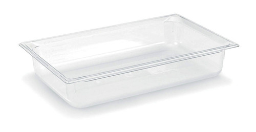 Vollrath 8004410 4" Deep Low-Temp Polycarbonate Clear Plastic Super Pan 1/1 GN Food Pan