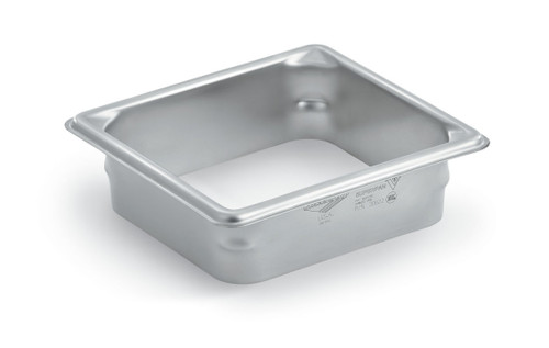 Vollrath E6WC02 2" D 1/6 Size 22 Gauge Stainless Steel Rectangular Garbage Waste Chute