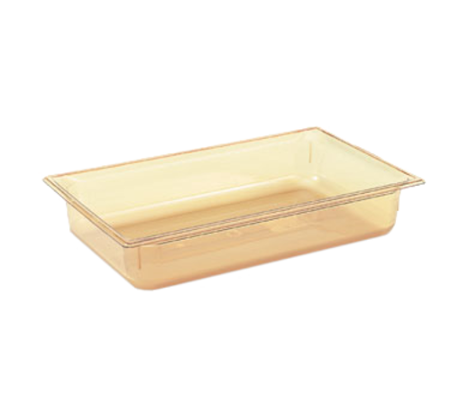 Vollrath 9004410 4" Deep High-Temp Amber Resin Super Pan 1/1 GN Food Pan
