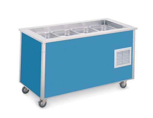 Vollrath 36146 46" W x 28" D x 30" H Self Contained Refrigeration Bloomington-Style 4-Series Signature Server Stainless Steel Countertop with NSF7 Cold Station