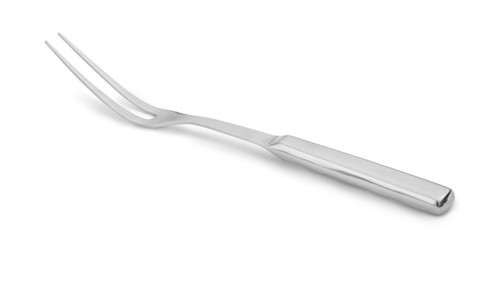 Vollrath 46955 11 3/16" Long 2 Tine Stainless Hollow Handled Buffetware Pot Fork