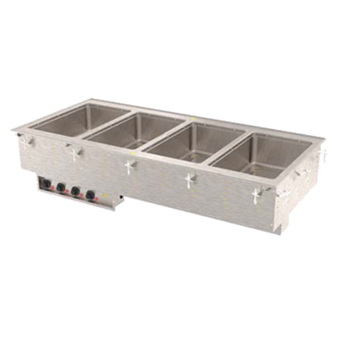Vollrath 3640660 54.75" W x 26" D x 21.5" H Galvanized Exterior Housing Stainless Steel Insulated Wells Drop-In Electric Hot Food Well Unit