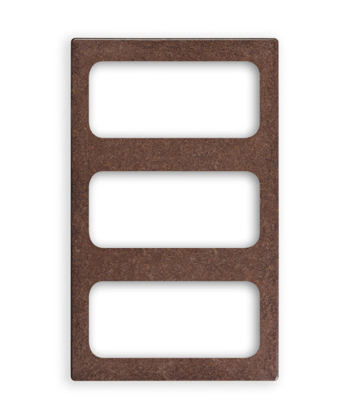 Vollrath 8244222 21.13" W x 12.75" D Plastic Pan Brown Granite Miramar Template