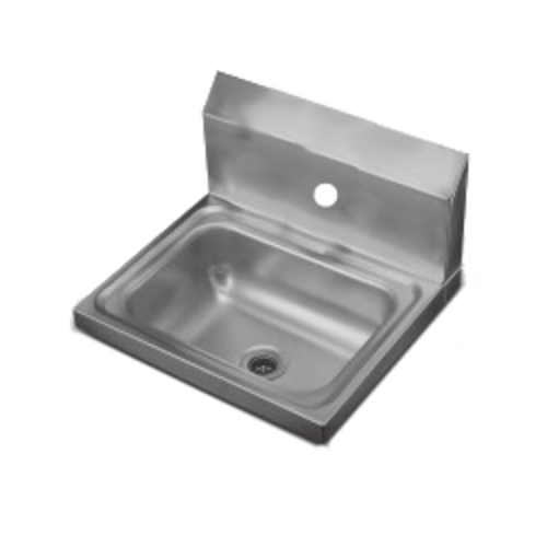 Vollrath 1411 17" W x 15" D 20 Gauge Stainless Steel Wall-Mounted Hand Sink with Bracket