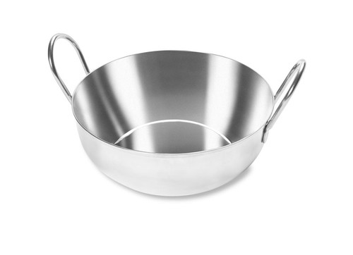 Vollrath 59748 9 Oz. 5" L x 1.4" H 4" Top Diameter Stainless Steel Shallow Mini Balti Dish
