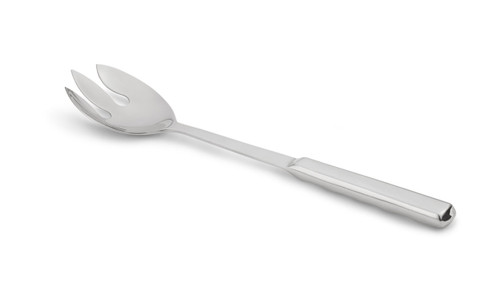 Vollrath 46950 11 5/8" Long Notched Stainless Hollow Handled Buffetware Serving Spoon