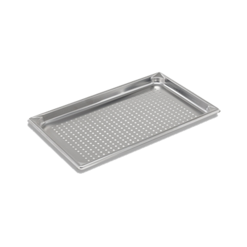 Vollrath 30013 1 1/4" Deep 22 Gauge Full Size Perforated Bottom 300 Series Stainless Steel Super Pan V Food Pan