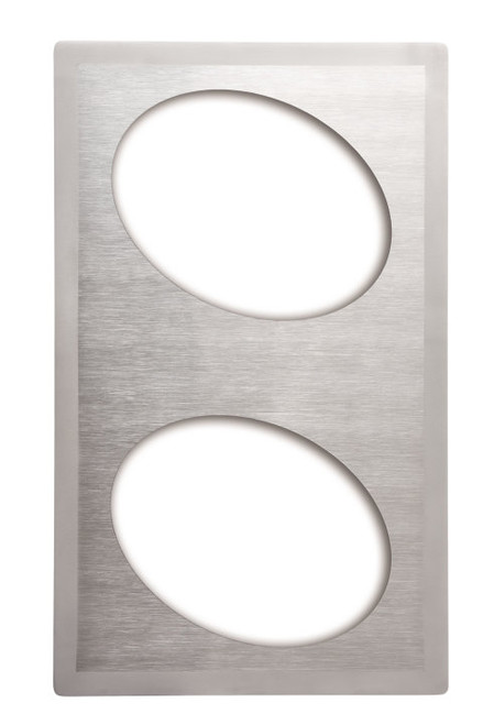 Vollrath 8240316 21.13" W x 12.75" D Oval Stainless Steel Miramar Template