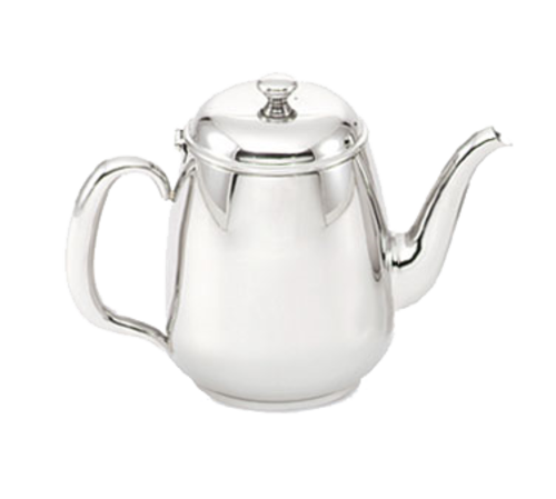 Vollrath 46595 5.875" H 34 Oz. Stainless Steel Gooseneck Spout Hollow Tubular Orion Coffee Server