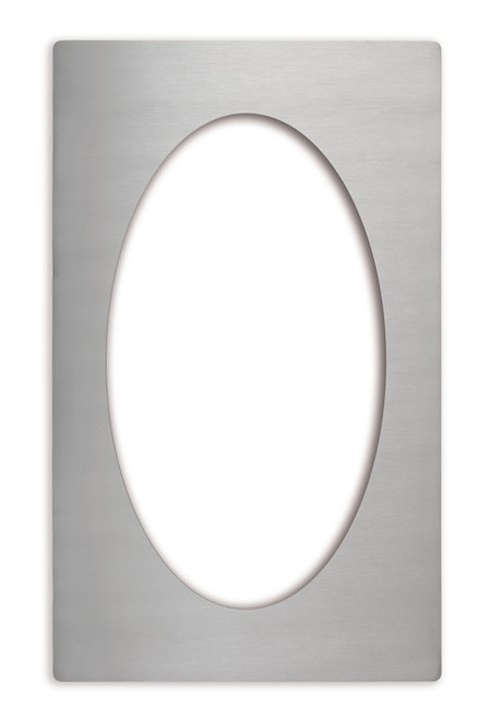 Vollrath 8243614 12.75" W x 21.13" D Stainless Steel Single Size Oval Miramar Template