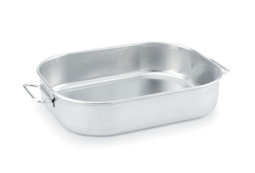 Vollrath 68251 16.75" W x 13" D x 3.63" H 11.13 Qt. 14 Gauge 3004 Aluminum Alloy Wear-Ever Bake & Roast Pan