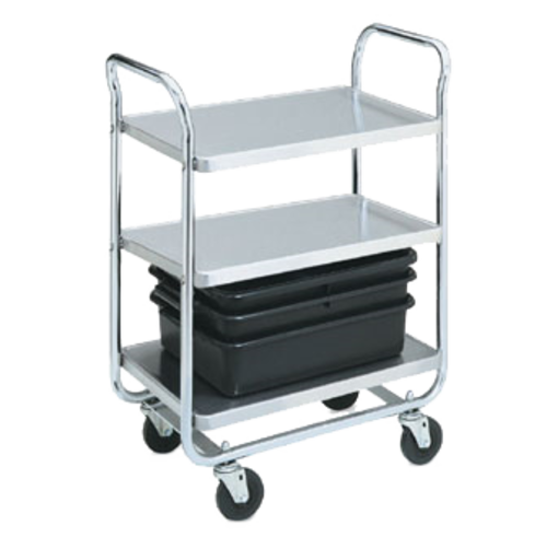 Vollrath 97166 400 Lb. Extra Heavy Duty Chrome Plated Tubular Steel Utility Carts