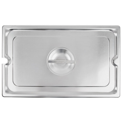 Vollrath 94100 22 Gauge Stainless Steel Super Pan 3 1/1 GN Flat Slotted Cover