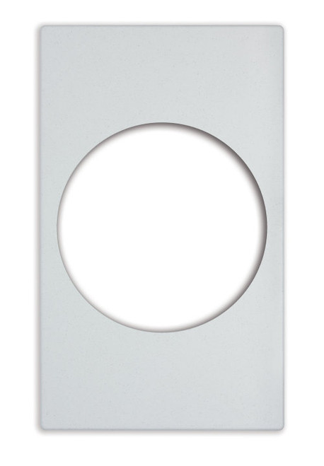 Vollrath 8242620 21.13" W x 12.75" D Plastic Round White Stone Miramar Single Size Template for Miramar Cookware