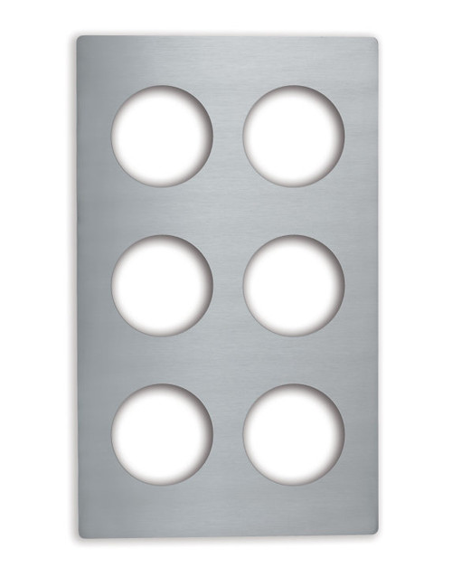 Vollrath 8241914 21.13" W x 12.75" D Stainless Steel Round Miramar Template
