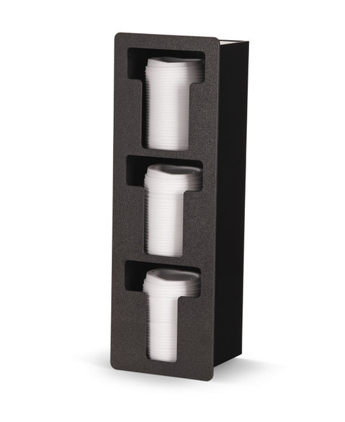 Vollrath FML-3V 6 1/2" W x 5 3/8" D x 19 3/8" H 3 Compartments Vertical Mount Flush Mount Lid Holder