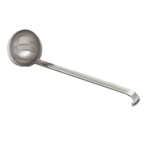 Vollrath 58540 24 Oz. 6" Bowl Dia. 18 1/8" Stainless Steel Kool-Touch Hooked Handle Round Shape Ladle