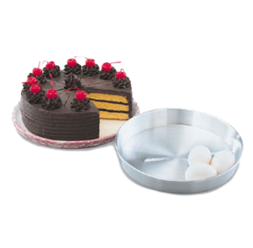 Vollrath 68099 9" W x 1" H Round Aluminum Cake Pan