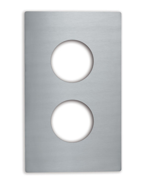 Vollrath 8242214 21.13" W x 12.75" D Round Stainless Steel Plain Edge Miramar Single Size Template