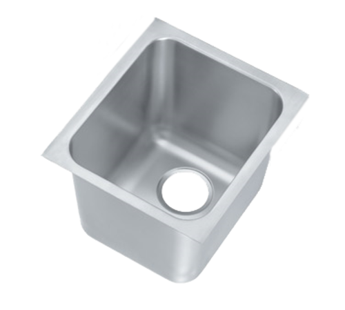 Vollrath 12121-1 14" W x 12" D x 12" H One Compartment 18 Gauge Stainless Steel Weld-In / Undermount Sink