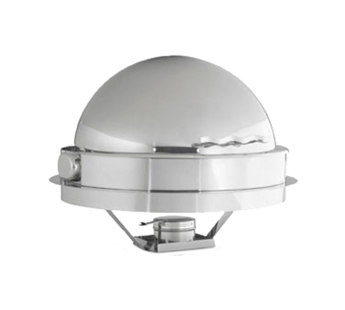 Vollrath 4634110 6 Quarts Round Stainless Steel Roll Top Cover Somerville Drop-In Chafer