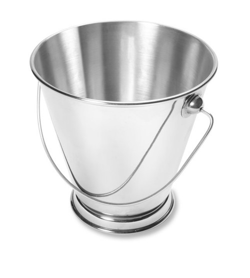 Vollrath 59784 29.25 Oz. Stainless Steel Plain Texture Mini Bucket with Base