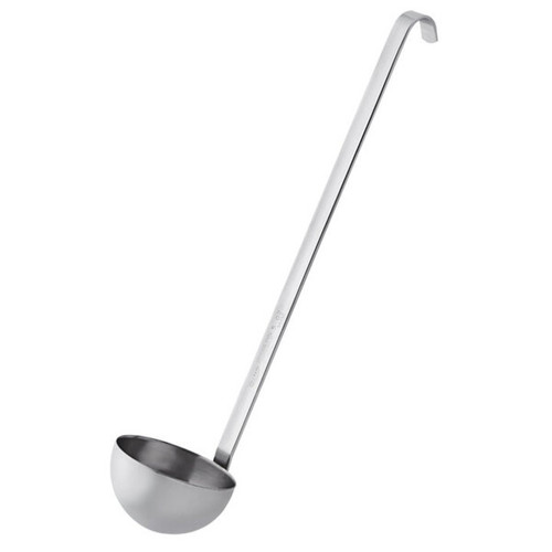 Vollrath 58450 5 Oz. 3 3/16" Bowl Dia. 12 1/2" Stainless Steel Kool-Touch Hooked Handle Round Shape Ladle