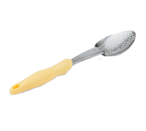 Vollrath 6414250 Heavy Gauge 18/8 Stainless Steel Equipped with All-Natural Antimicrobial Perforated Ergo Grip Heavy Duty Spoon