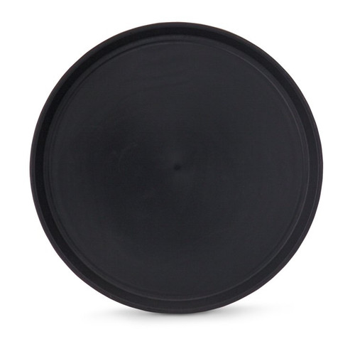 Vollrath 1476-0606 16" Plastic Black Round Non-Skid Traex Serving Tray
