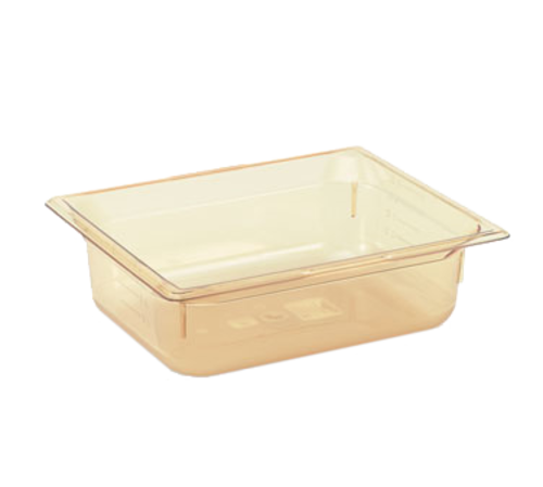 Vollrath 9022410 2.5" Deep High-Temp Amber Resin Super Pan 1/2 GN Food Pan