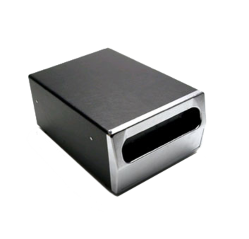Vollrath 6513-06 11-3/4"D x 8"W x 5"H Black Chrome Plated Plastic Face Counter Type Napkin Dispenser