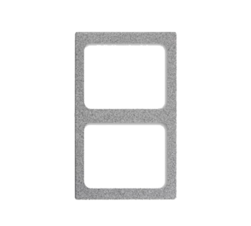 Vollrath 8244124 21.13" W x 12.75" D Plastic Gray Granite Pan Miramar Template