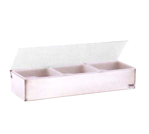 Vollrath 4705 3 Qt. Stainless Steel Plastic Lid Kondi-Keeper Condiment Dispenser