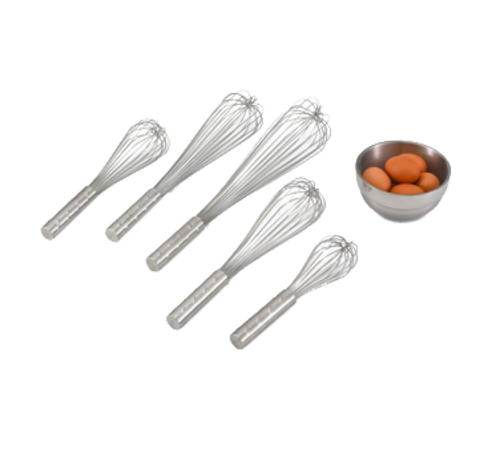 Vollrath 47255 10" Long All Stainless Steel Construction with Handle Length 4.63" Piano Whip