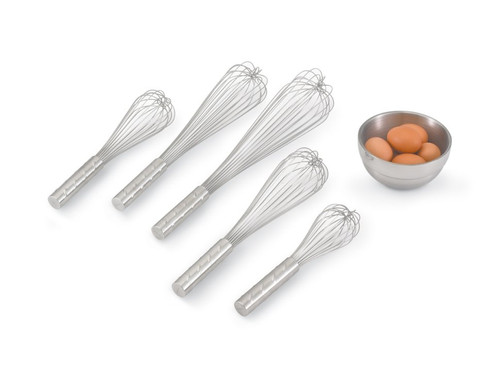 Vollrath 47255 10" Long All Stainless Steel Construction with Handle Length 4.63" Piano Whip