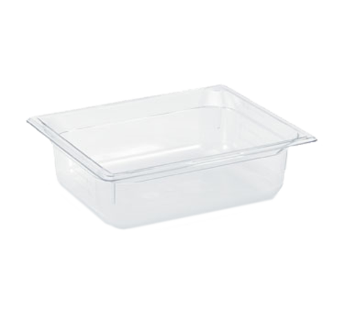 Vollrath 8024410 4" Deep Low-Temp Polycarbonate Clear Plastic Super Pan 1/2 GN Food Pan
