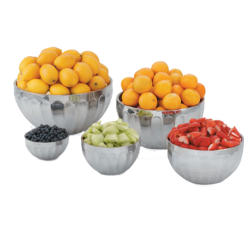 Vollrath 47688 220.8 Oz. Round Stainless Steel Double Wall Insulated Serving Bowl