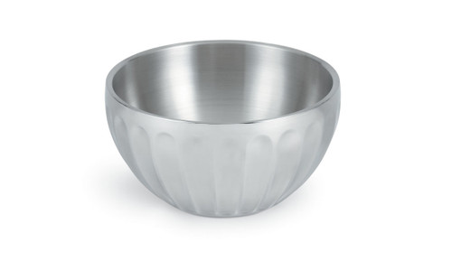 Vollrath 47688 220.8 Oz. Round Stainless Steel Double Wall Insulated Serving Bowl