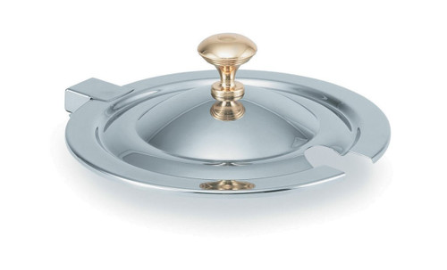Vollrath 8261720 12" W x 3" H Stainless Steel Miramar Brass Knob Hinged Cover