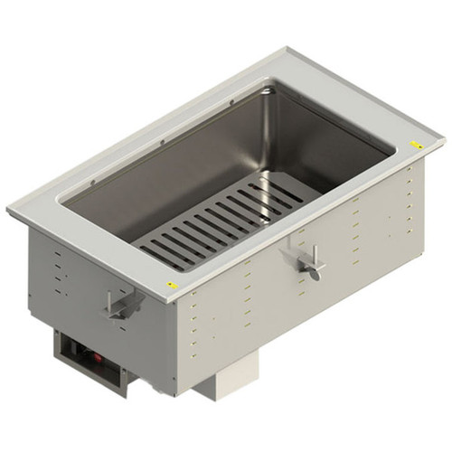Vollrath FC-4DH-01208-I 15" W x 15" H x 26" D Electric Stainless Steel Insulated Dry Infinite Controls without Drain (1) Well Hot Food Well Drop-In Unit - 208-240 Volts