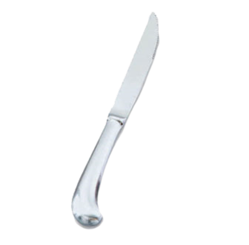 Vollrath 48130 9" Overall Length Queen Anne Stainless Steel Full Pointed Serrated Blade with Stain Finish Hollow Handle Steak Knife