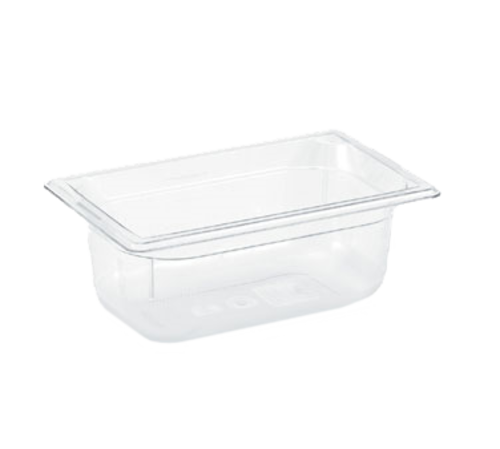 Vollrath 8044410 4" Deep Low-Temp Polycarbonate Clear Plastic Super Pan 1/4 GN Food Pan