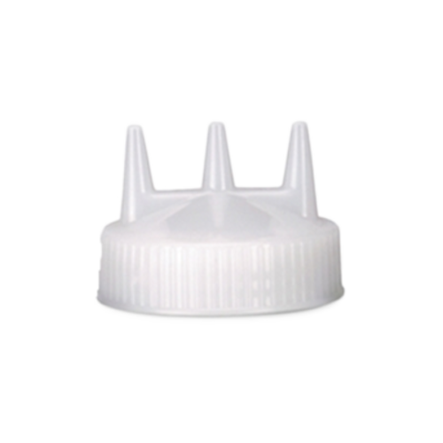 Vollrath 3300-02 Fits 16 24 & 32 Oz. Red Wide Mouth Bottles Tri Tip Replacement Color Cap (12 Each Per Case)