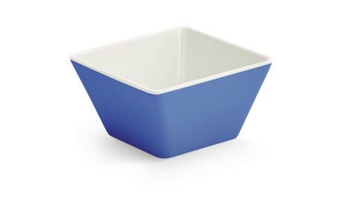 Vollrath V2220030 3.50" W x 3 .50" L x 2.125" H 0.125 Qt. XS Square Blue Melamine Bowl